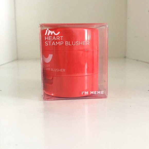 BRAND NEW I'M MEME I'M HEART STAMP BLUSH IN CORAL - Picture 1 of 11